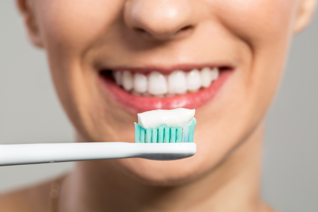 Real before and after example of composite filling